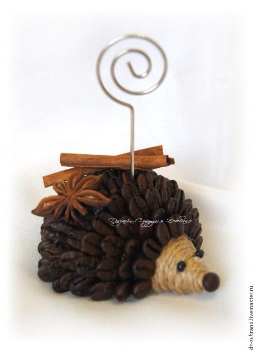 Ežiukai iš kavos pupelių