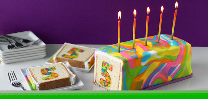 Vaivorykštinis pyragas