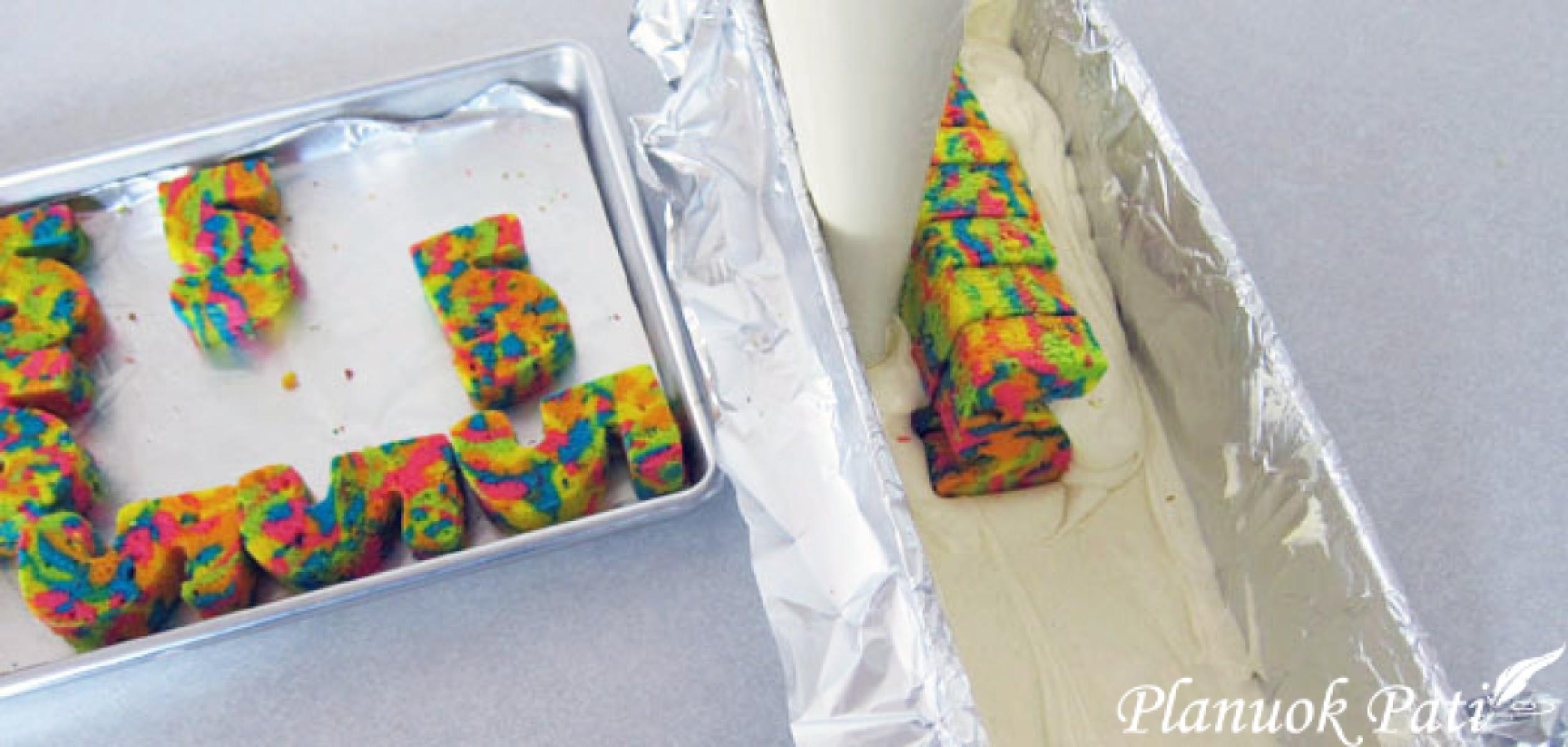 Vaivorykštinis pyragas