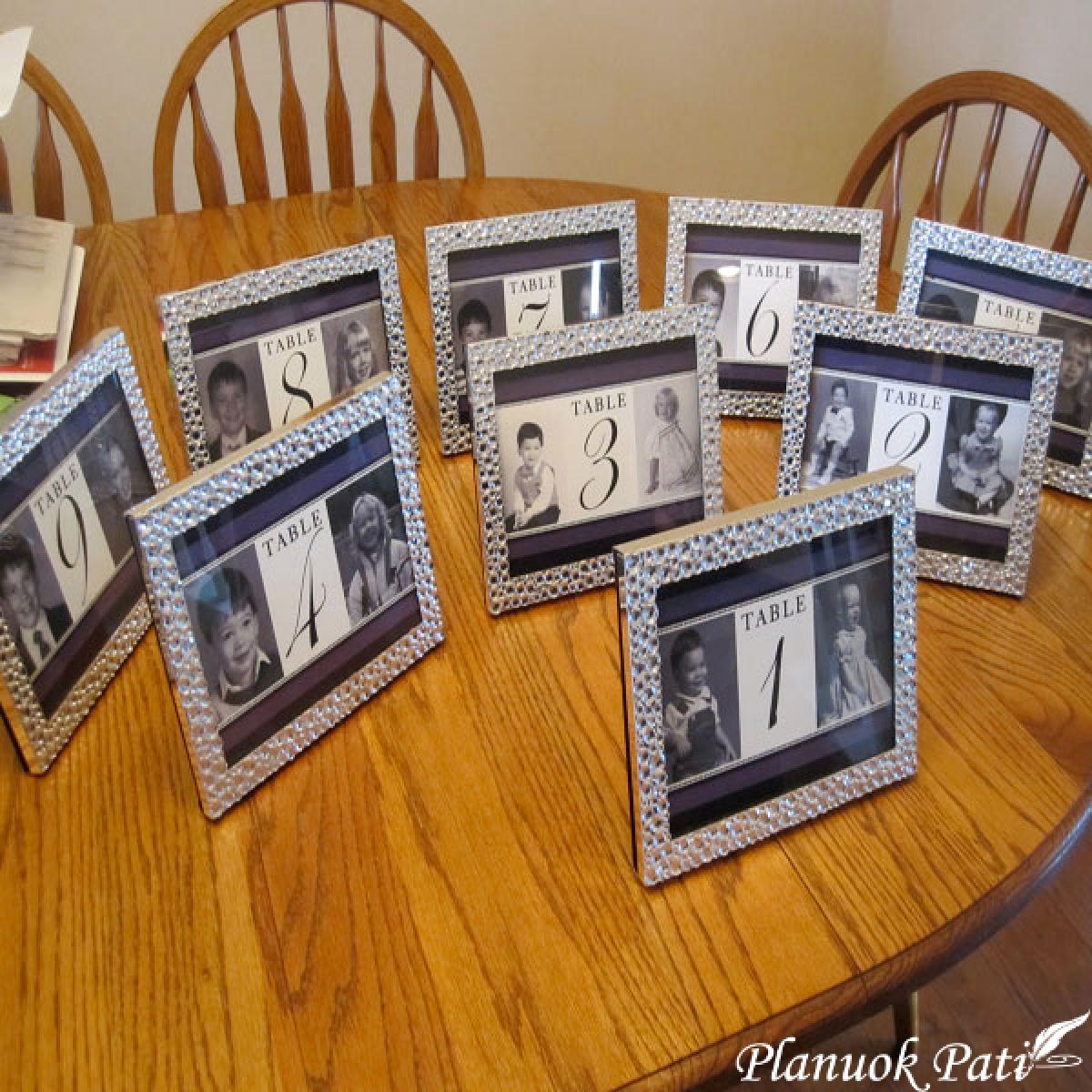 Vestuvinių staliukų numeravimas