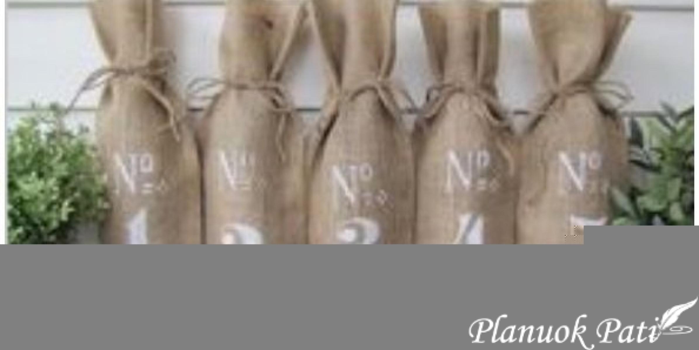 Vestuvinių staliukų numeravimas