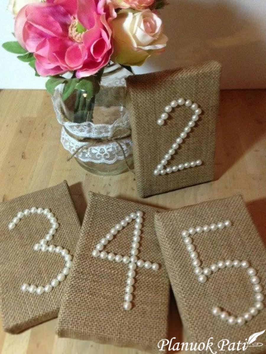 Vestuvinių staliukų numeravimas