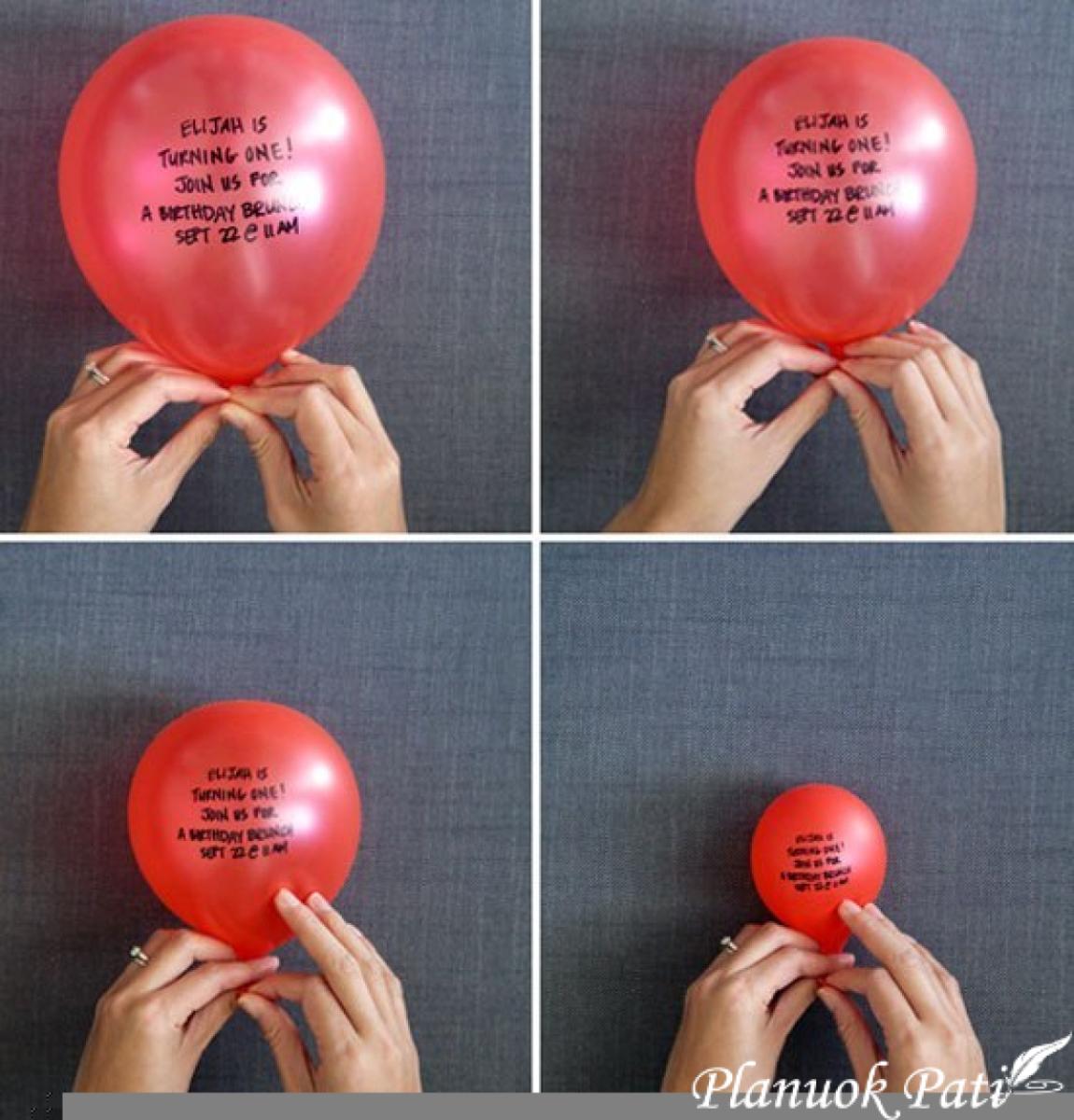 Atvirutė - pripūsk balioną