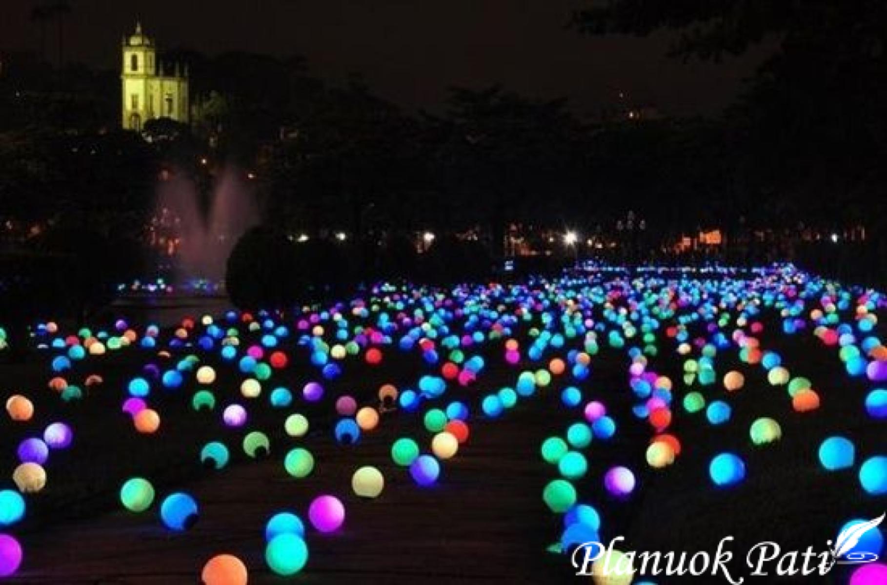 Dekoracija - šviečiantys balionai