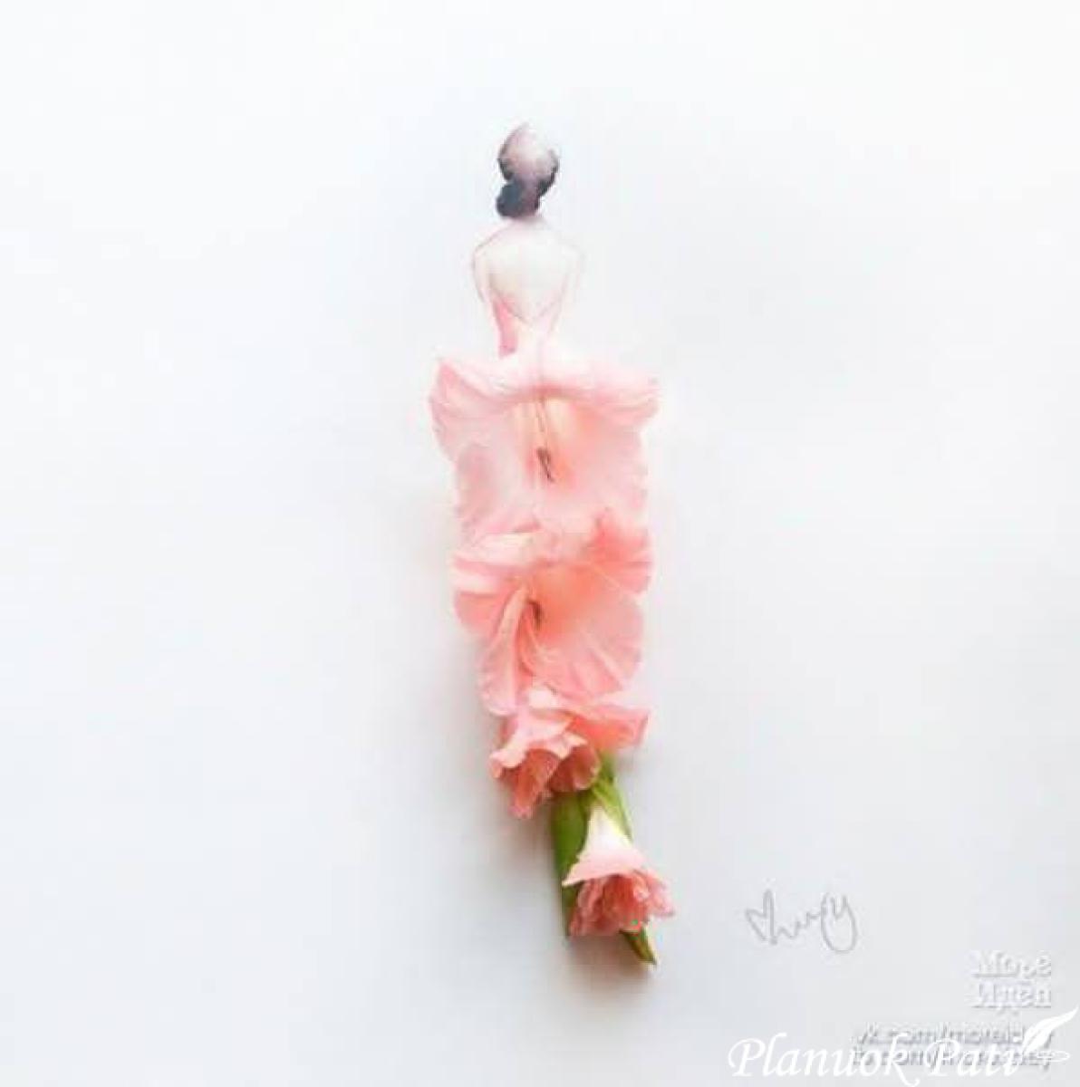 Atvirutė iš gėlės žiedo