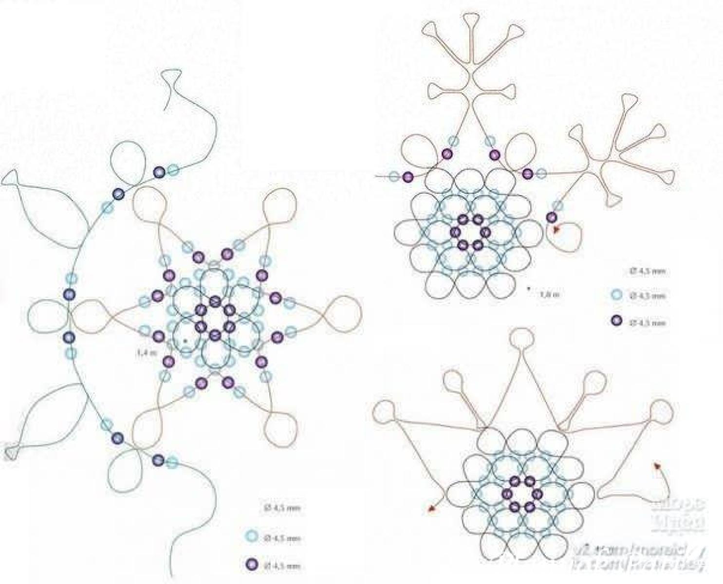 Snaigės iš karoliukų