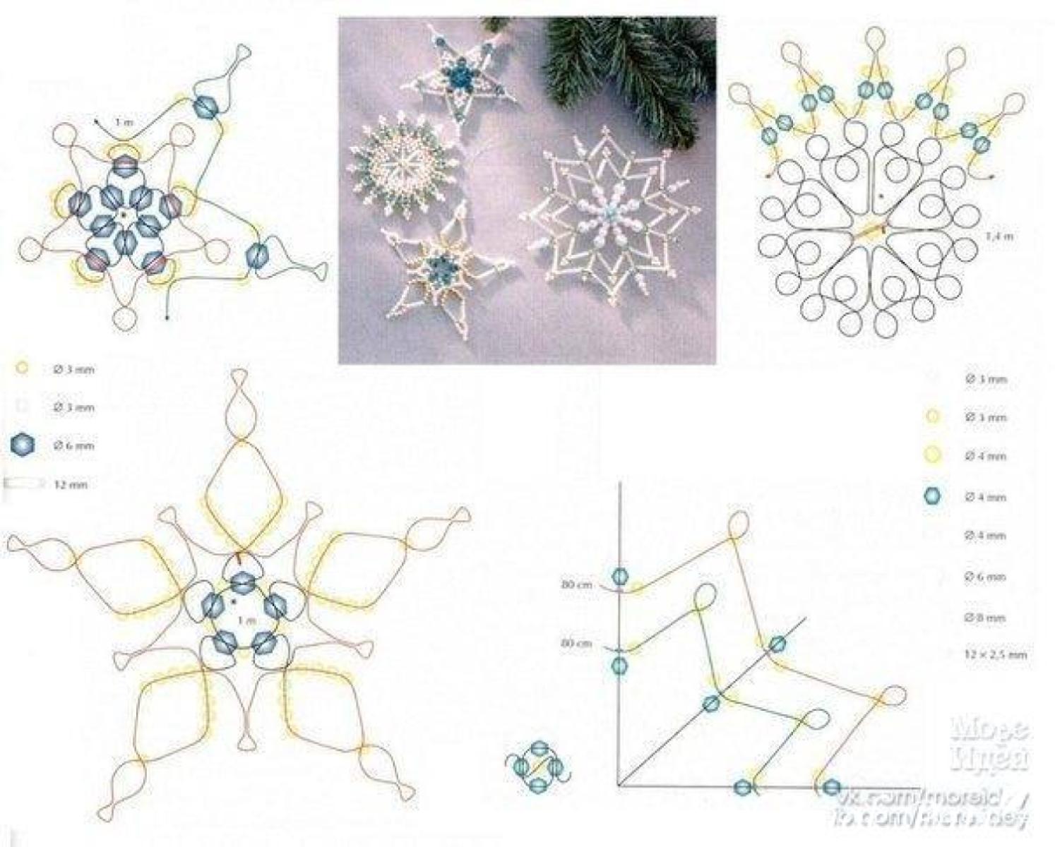 Snaigės iš karoliukų