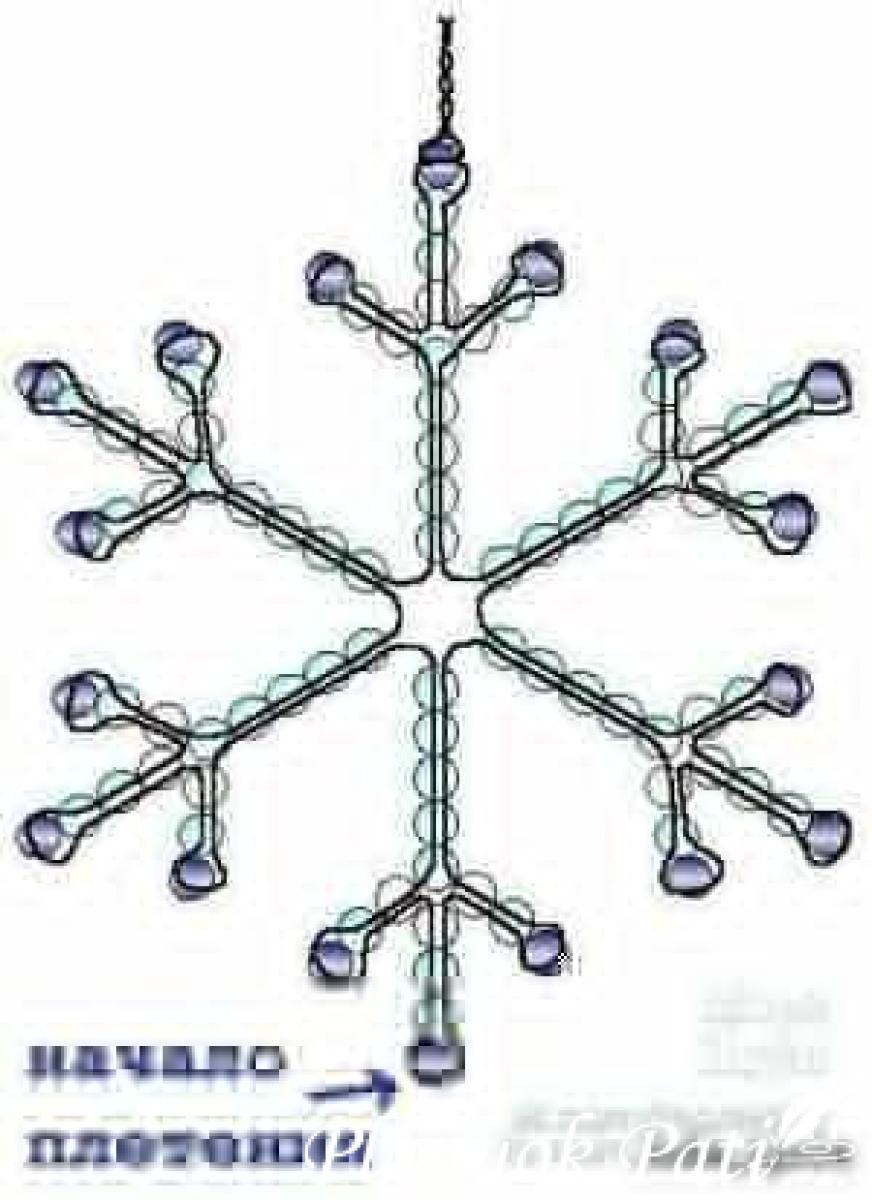 Snaigės iš karoliukų