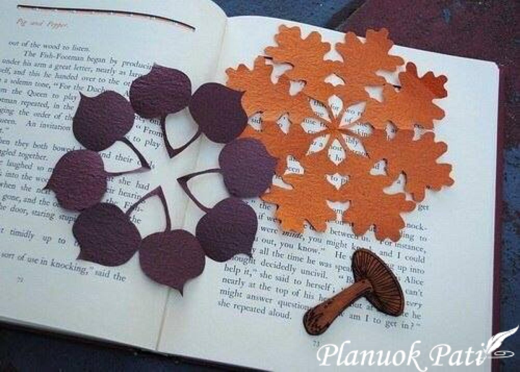 Rudeniškas skirtukas knygai