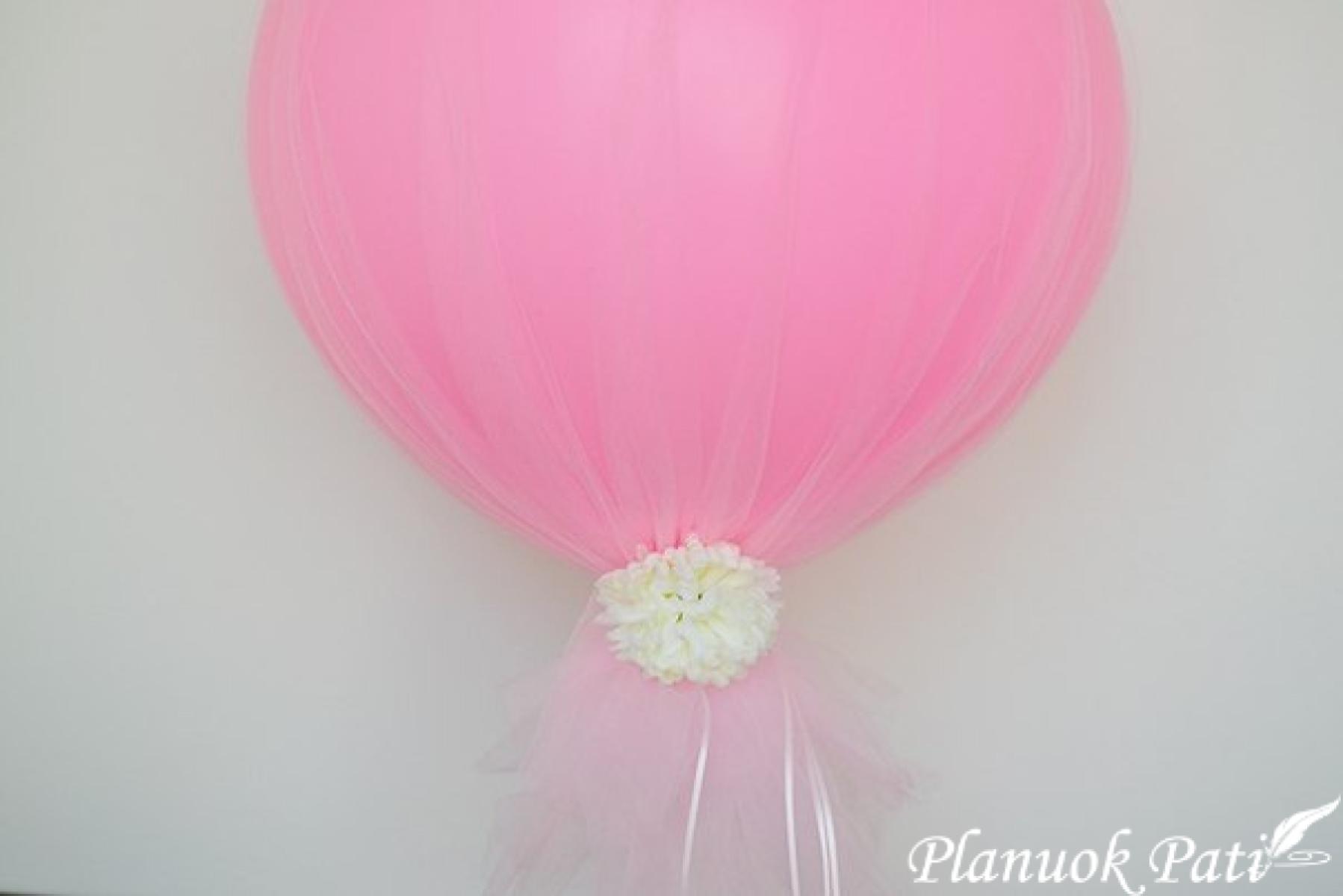 Dekoracija balionas su tiuliu