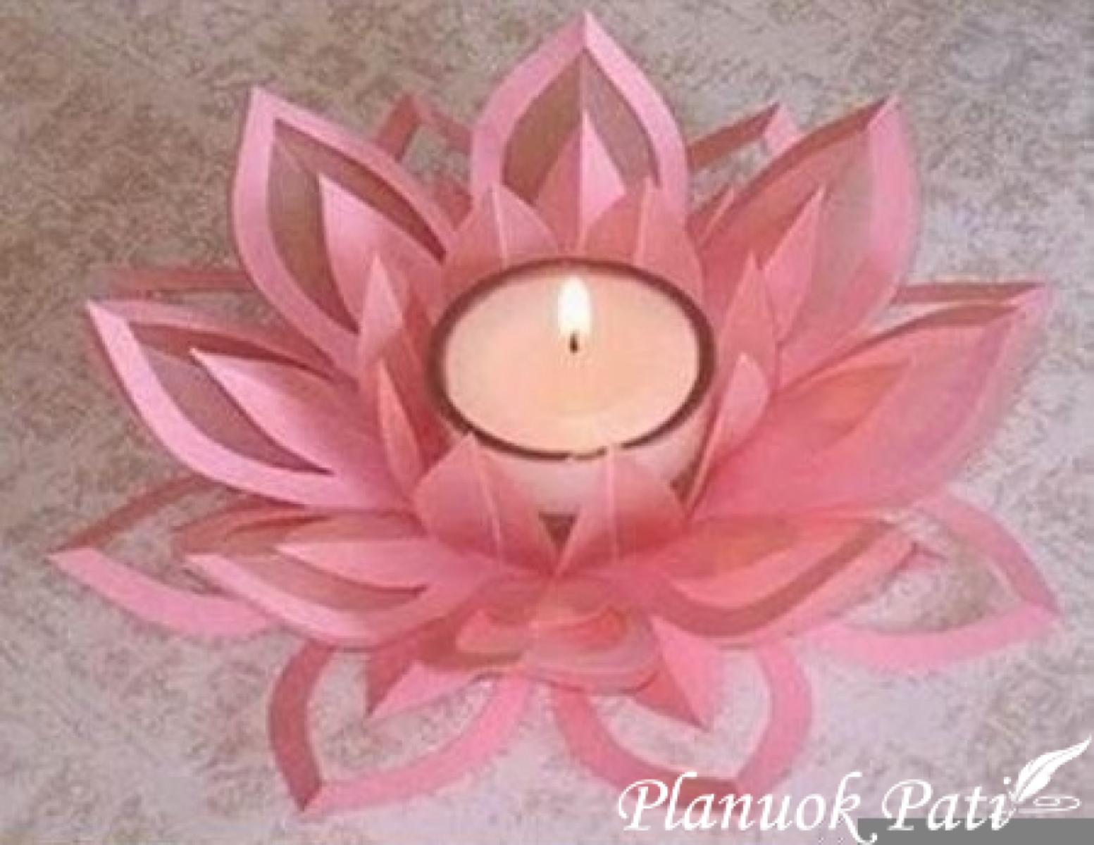 Žvakidė iš popieriaus