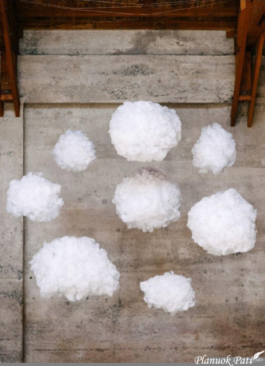 Debesėliai iš vatos