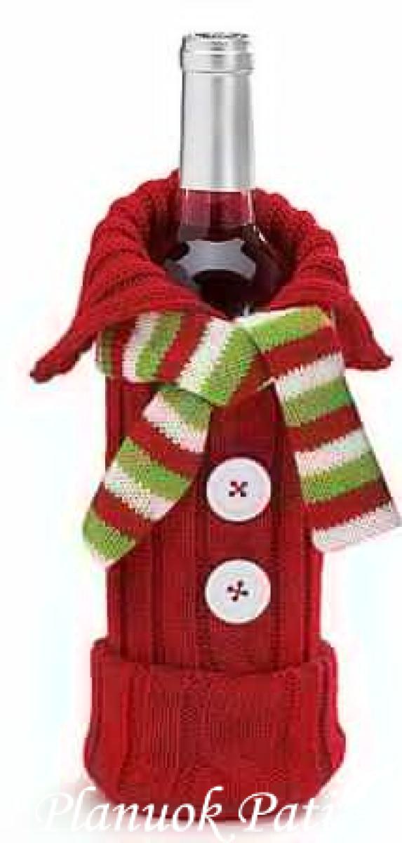 Butelio dekoravimas nebereikalingais rūbais