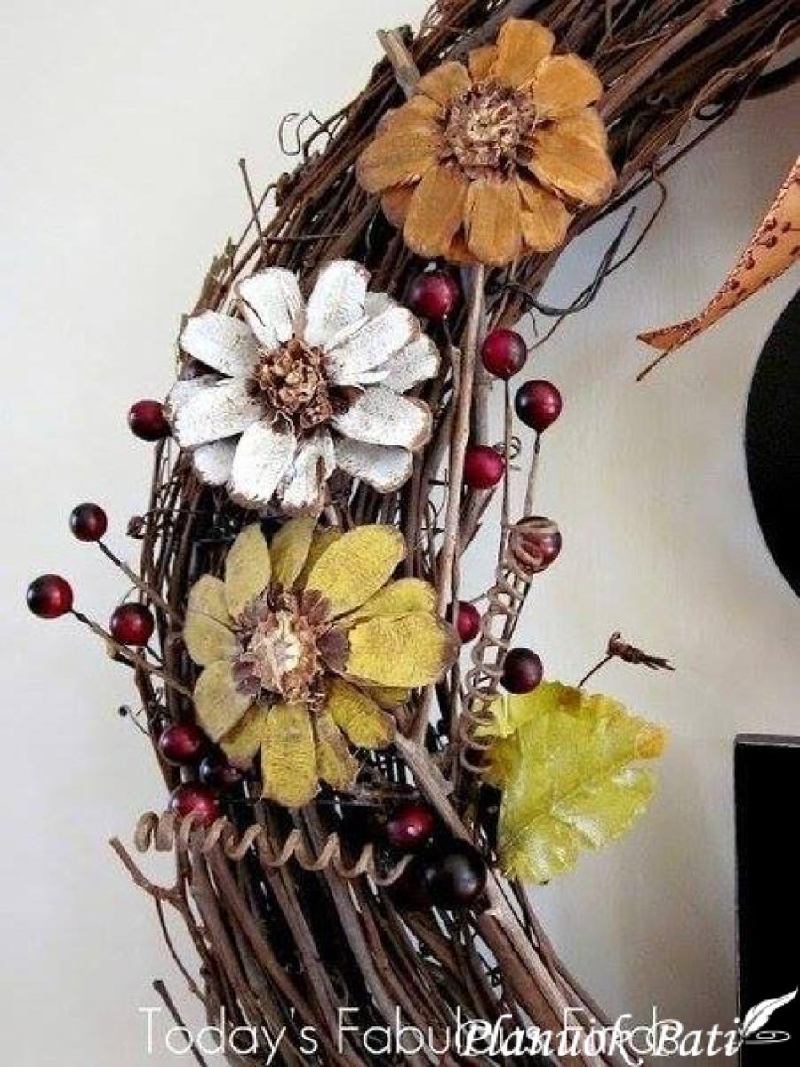 Gėlytės iš kankorėžių