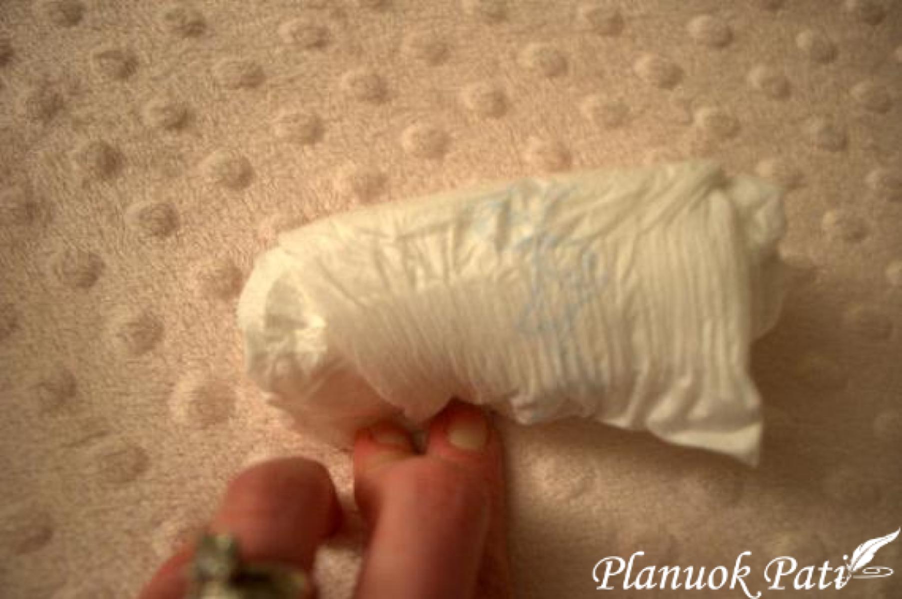 Sauskelnių tortas - Miegantis vaikutis