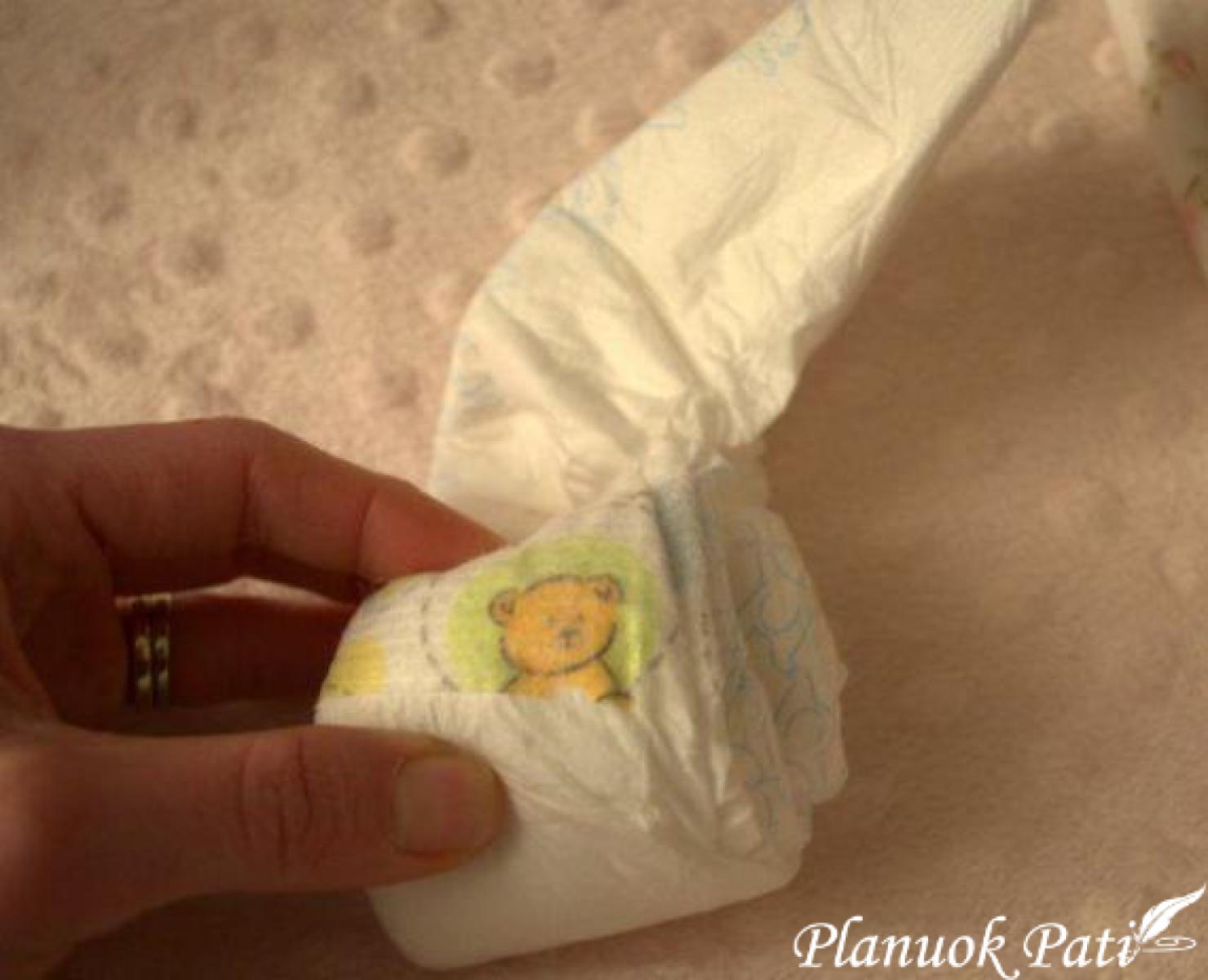 Sauskelnių tortas - Miegantis vaikutis