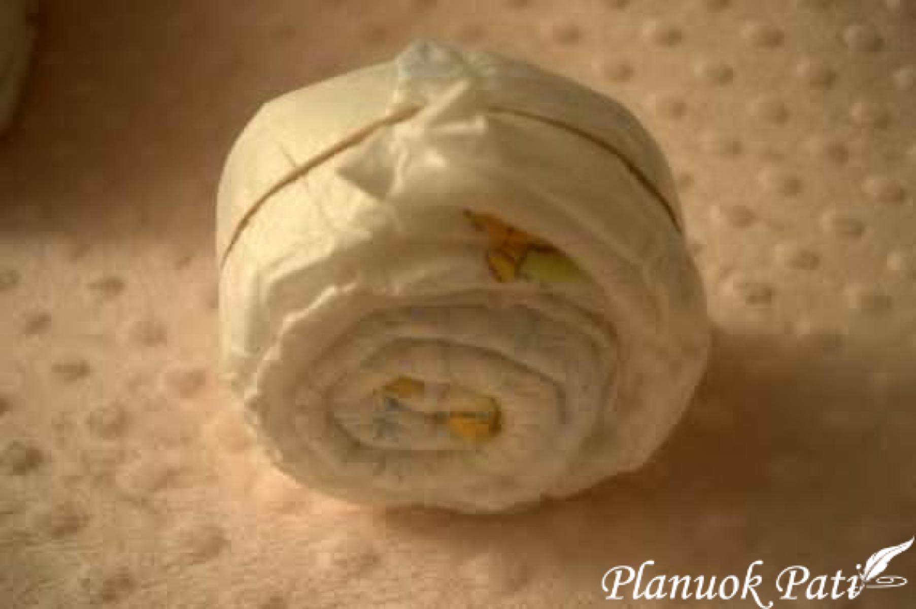 Sauskelnių tortas - Miegantis vaikutis