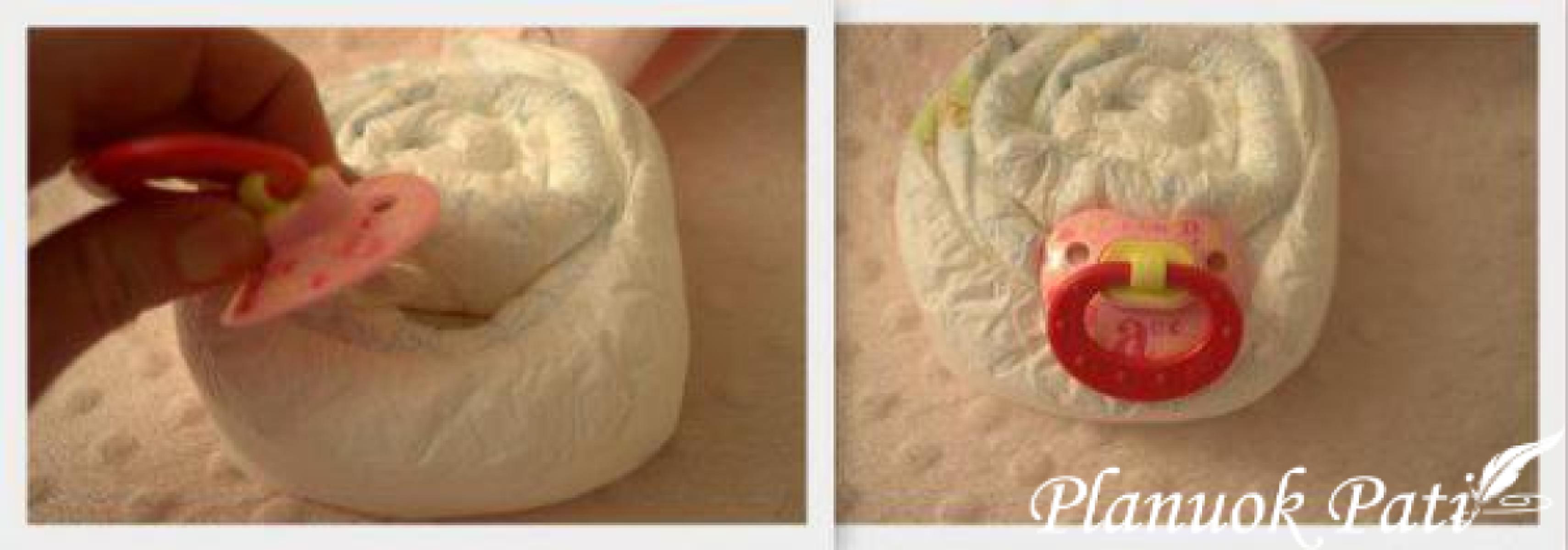 Sauskelnių tortas - Miegantis vaikutis