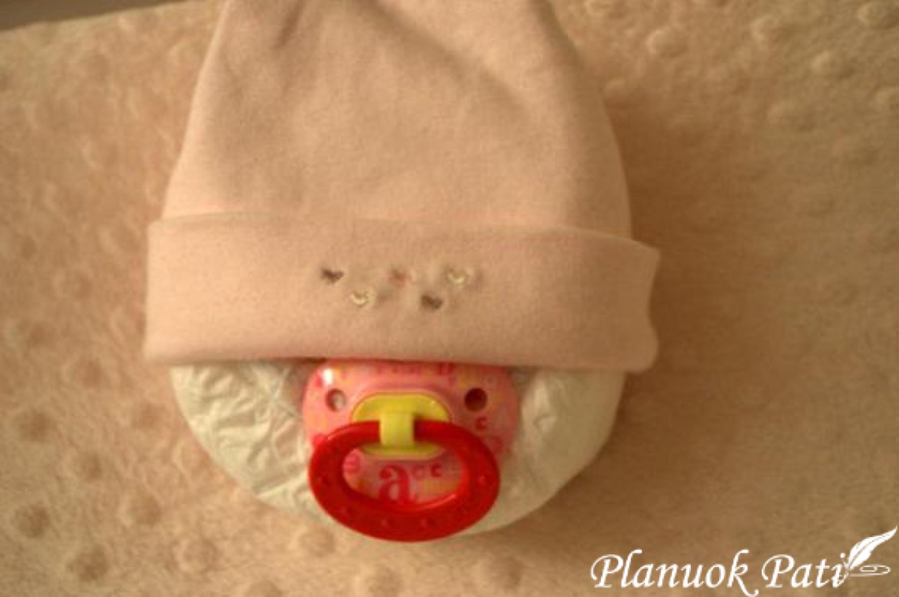 Sauskelnių tortas - Miegantis vaikutis