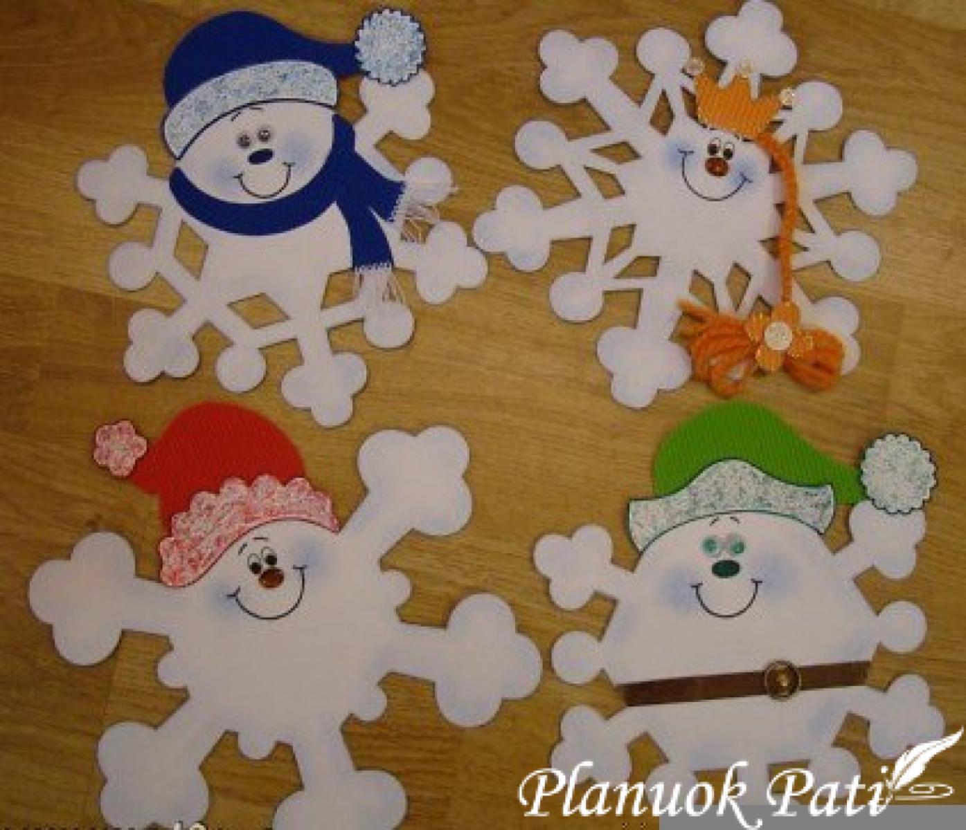 Kalėdinės snaigės - nykštukai