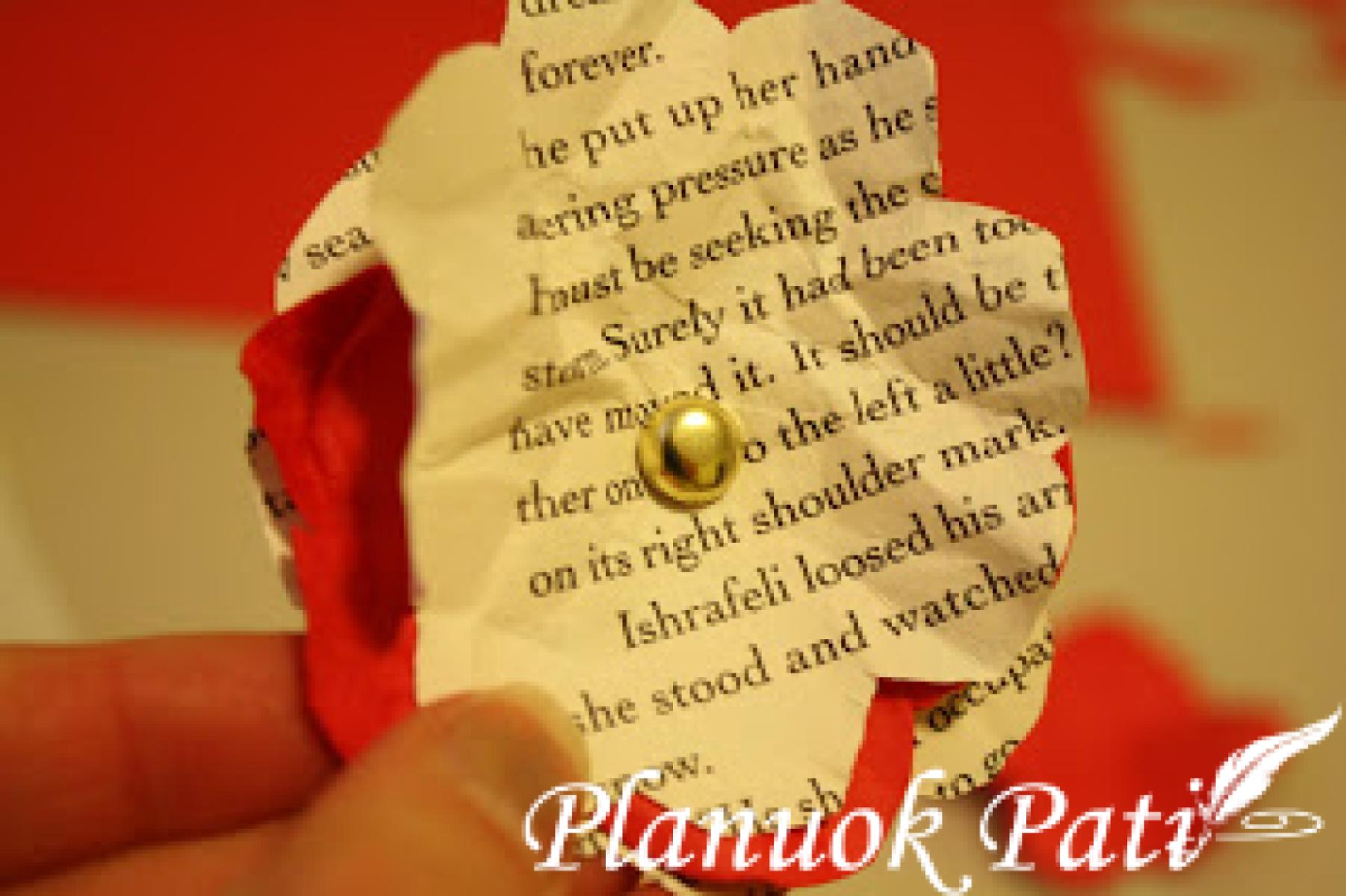 Popierinė gėlė glamžymo metodu