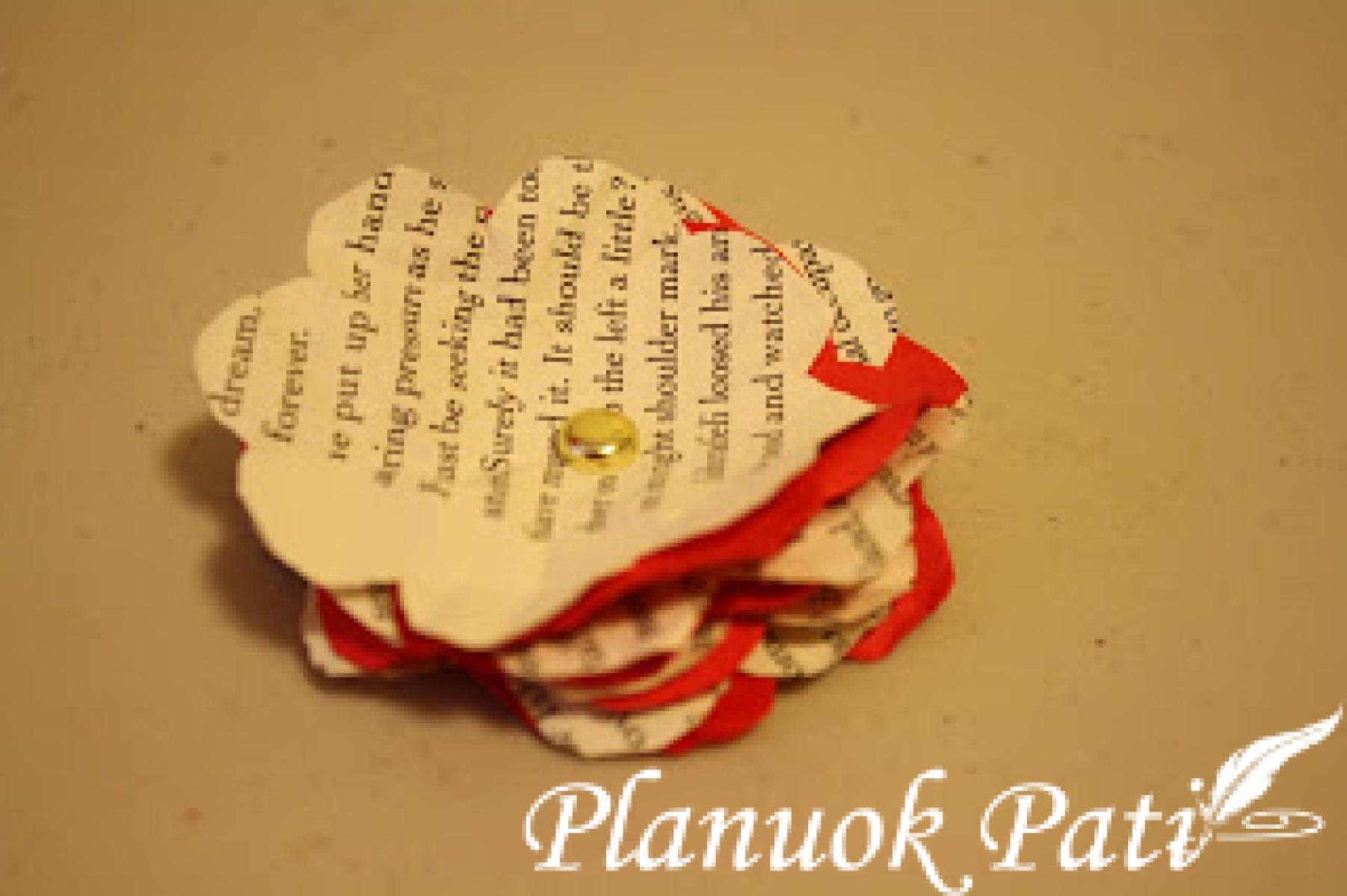 Popierinė gėlė glamžymo metodu