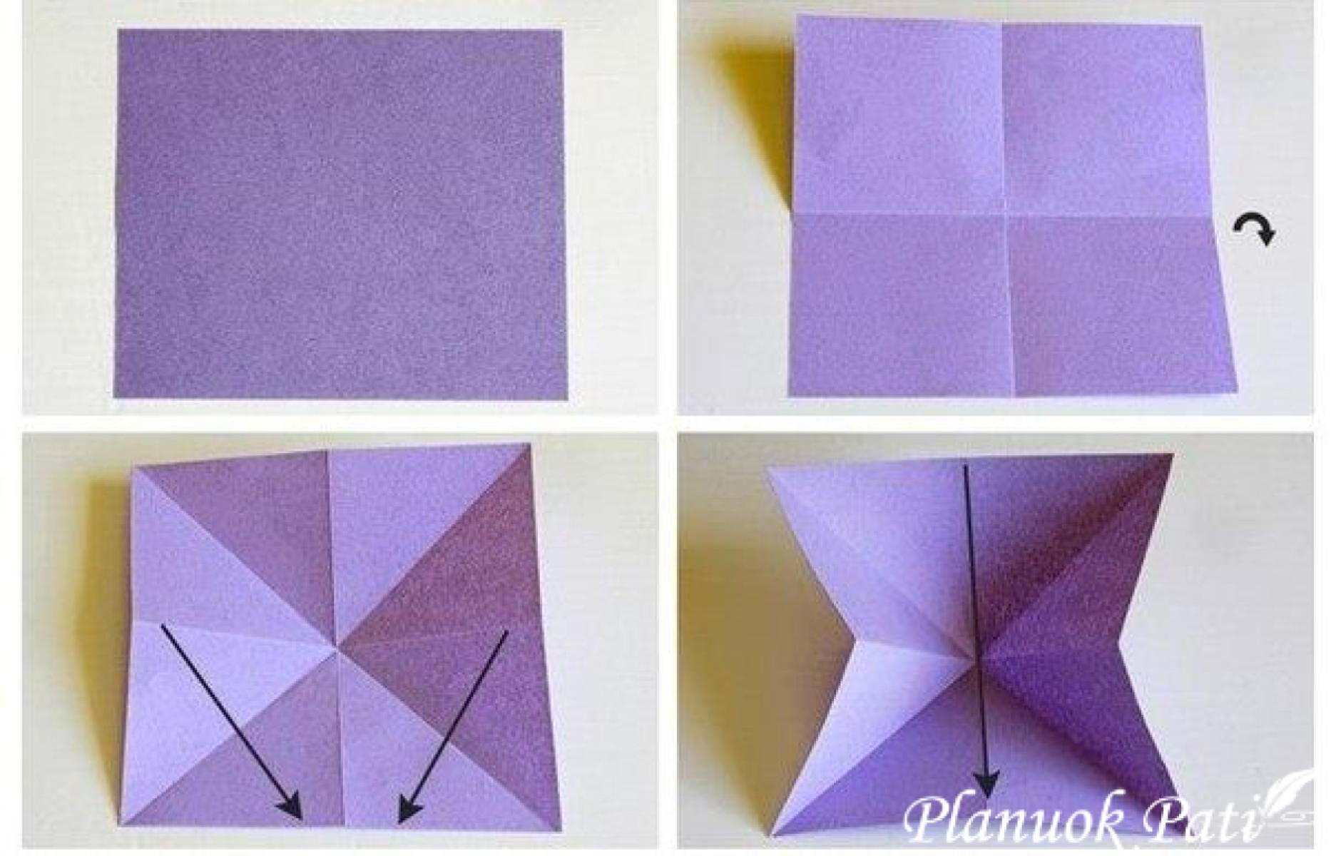 Origami drugeliai