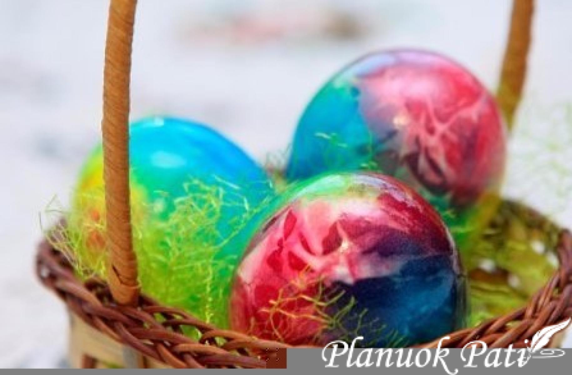 Velykinių kiaušinių marginimas