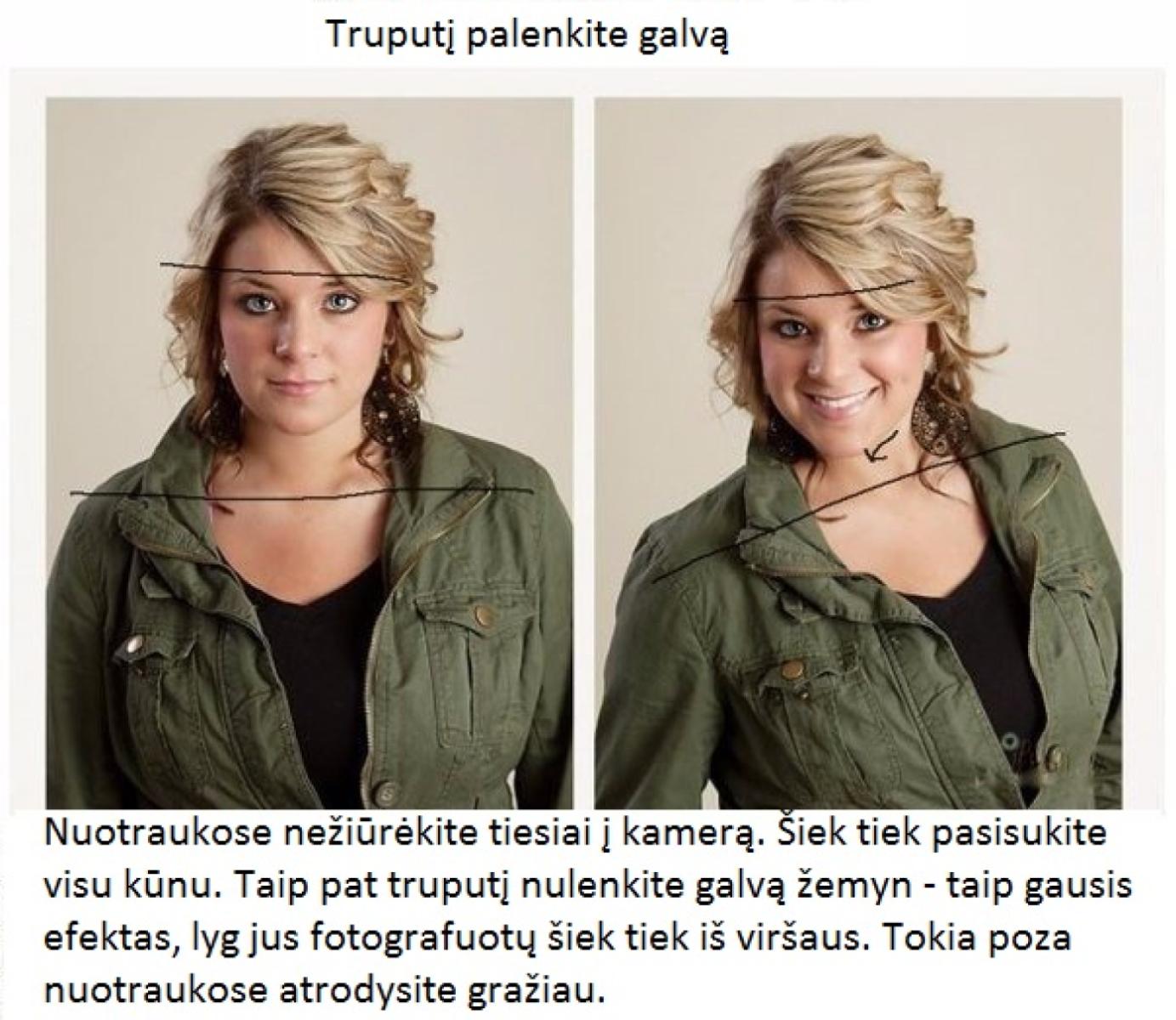 Kaip nuotraukose atrodyti gražiau
