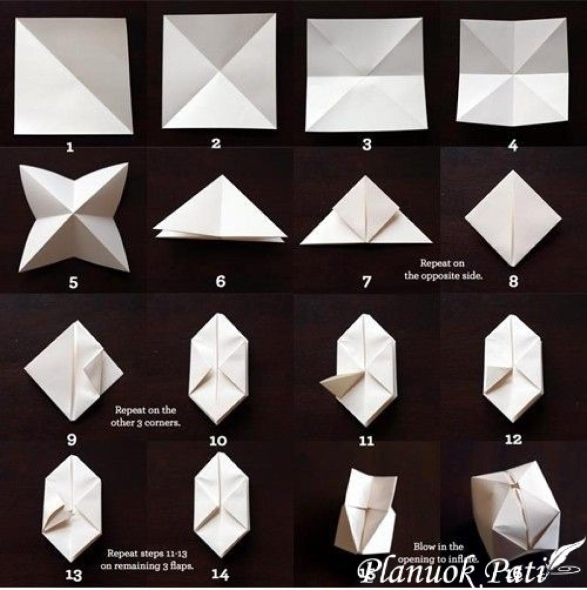 Origami geometrinės formos