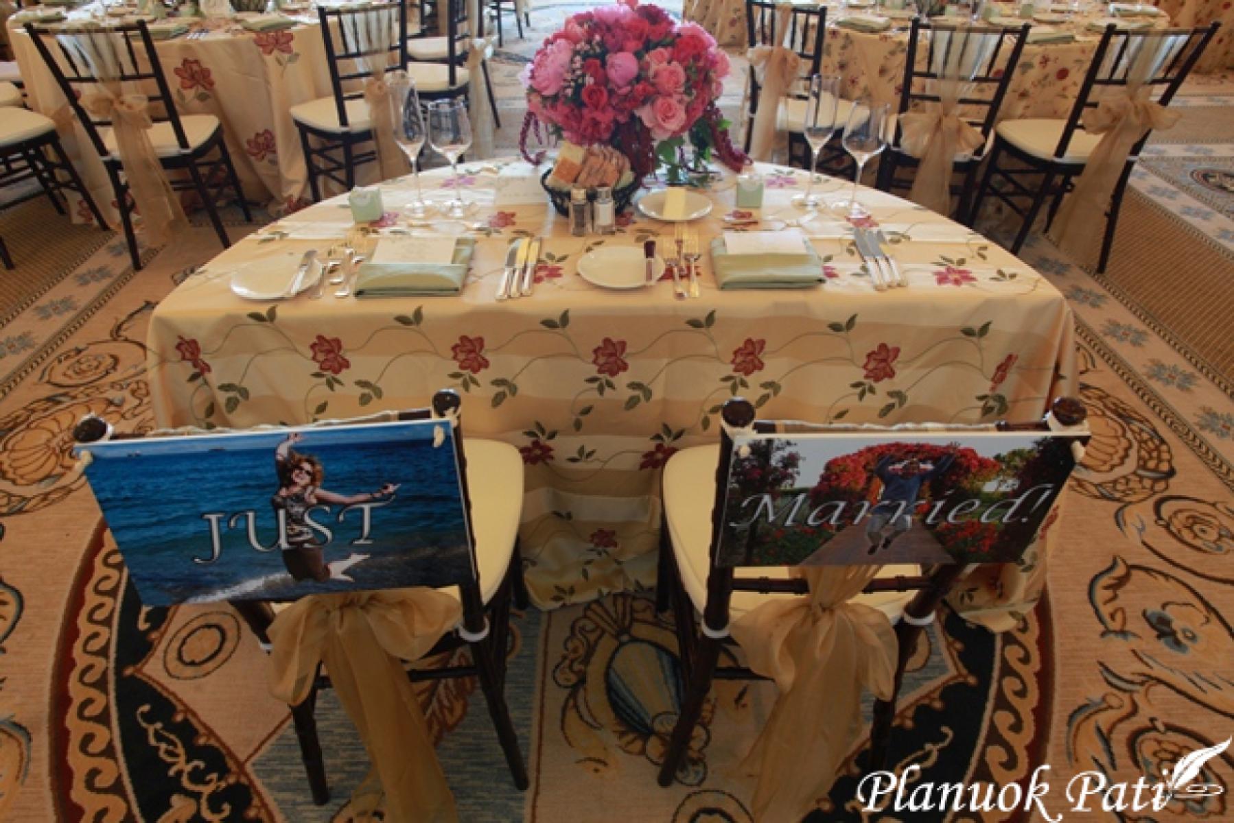 Jaunųjų ir svečių kėdžių dekoro idėjos