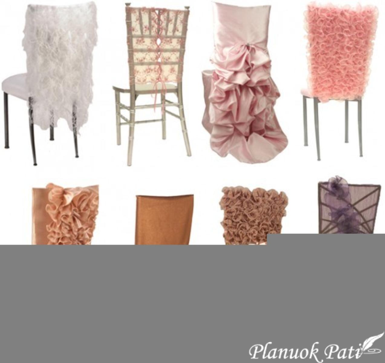 Jaunųjų ir svečių kėdžių dekoro idėjos