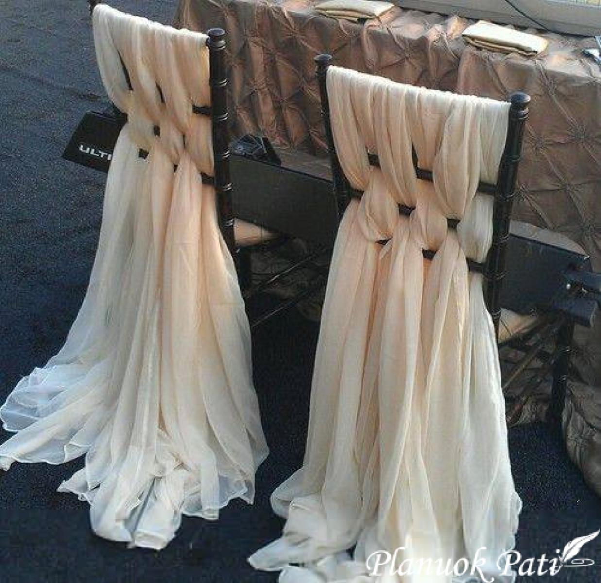 Jaunųjų ir svečių kėdžių dekoro idėjos