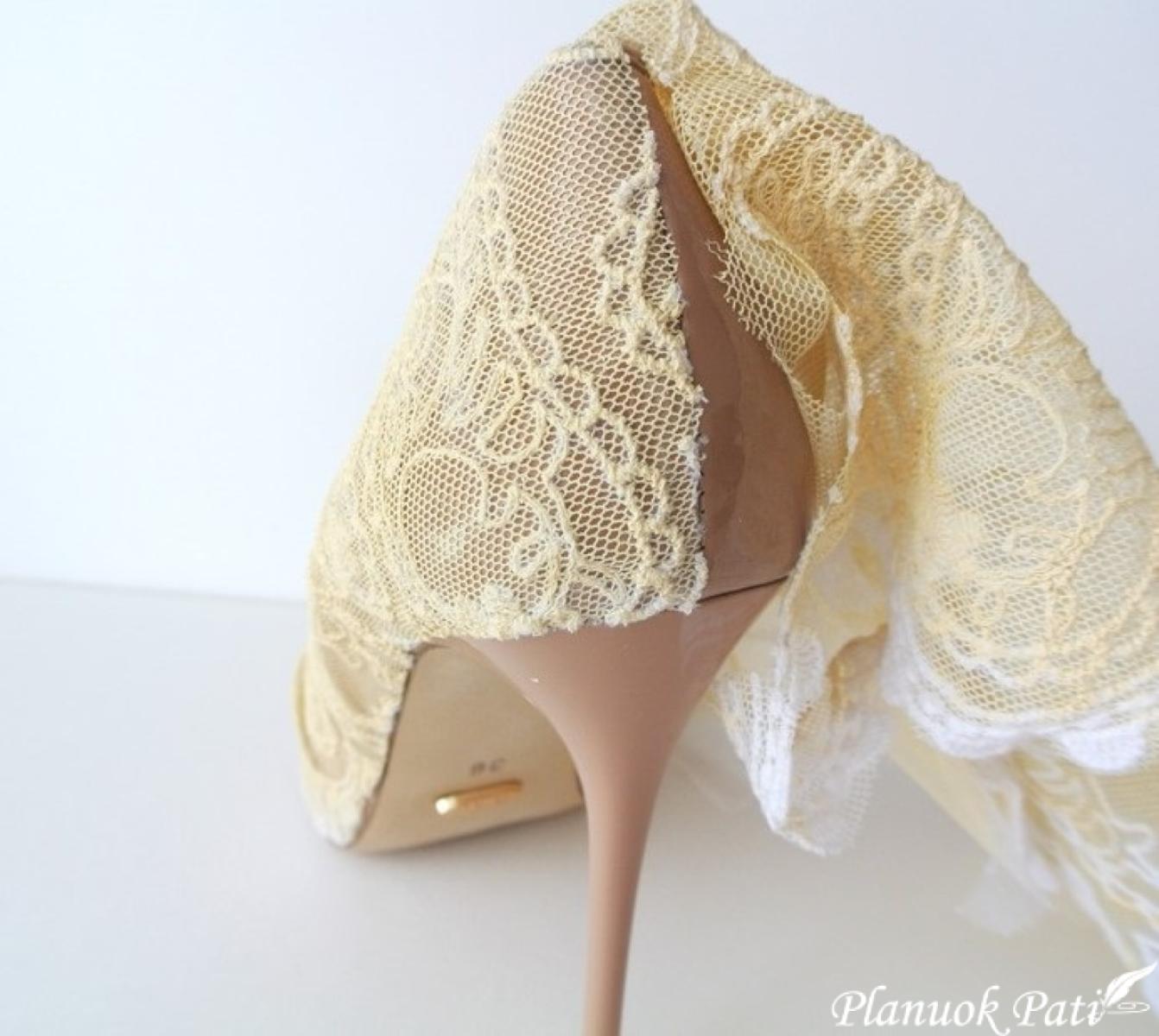 Vestuvinių batelių dekoras