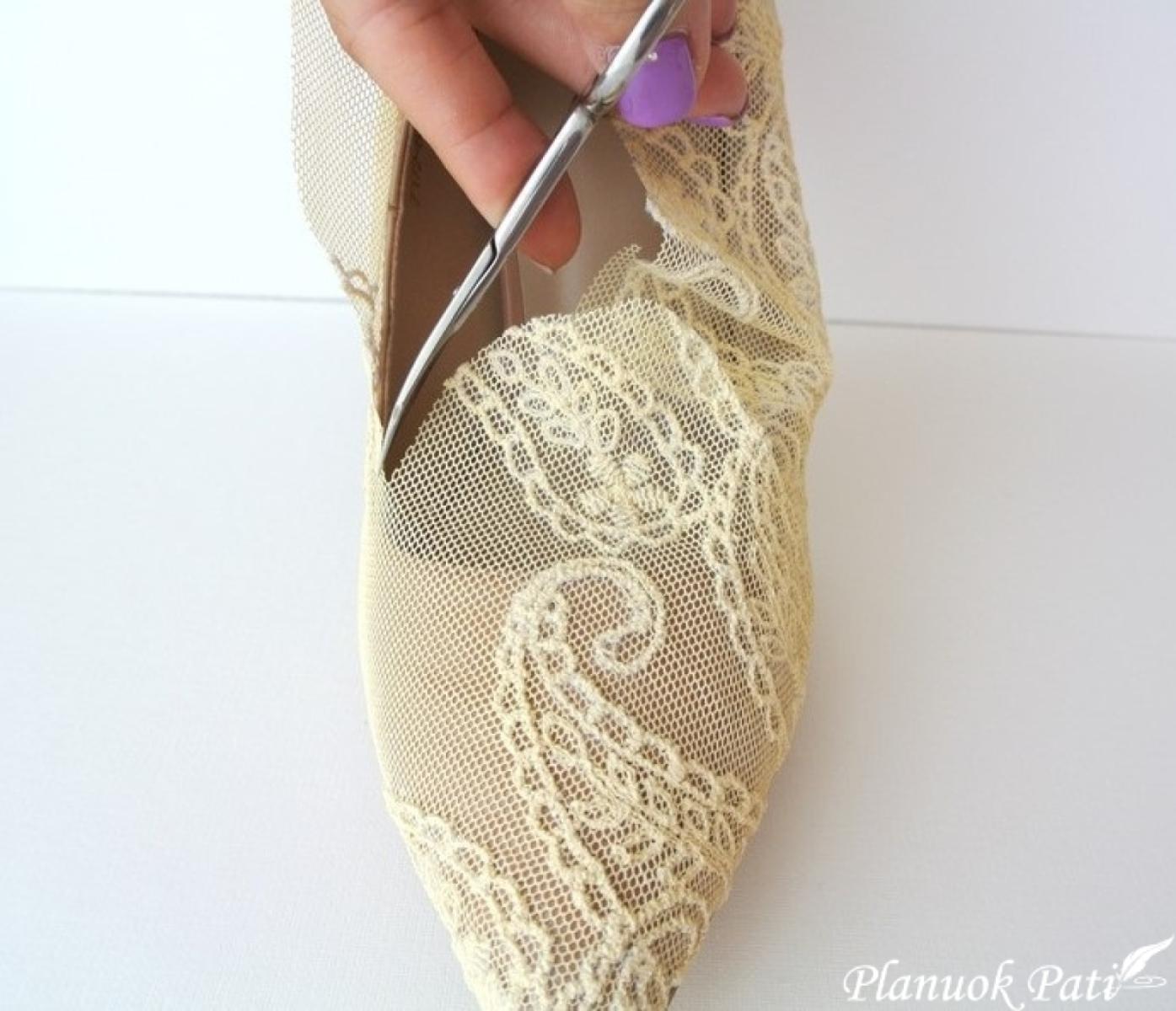 Vestuvinių batelių dekoras