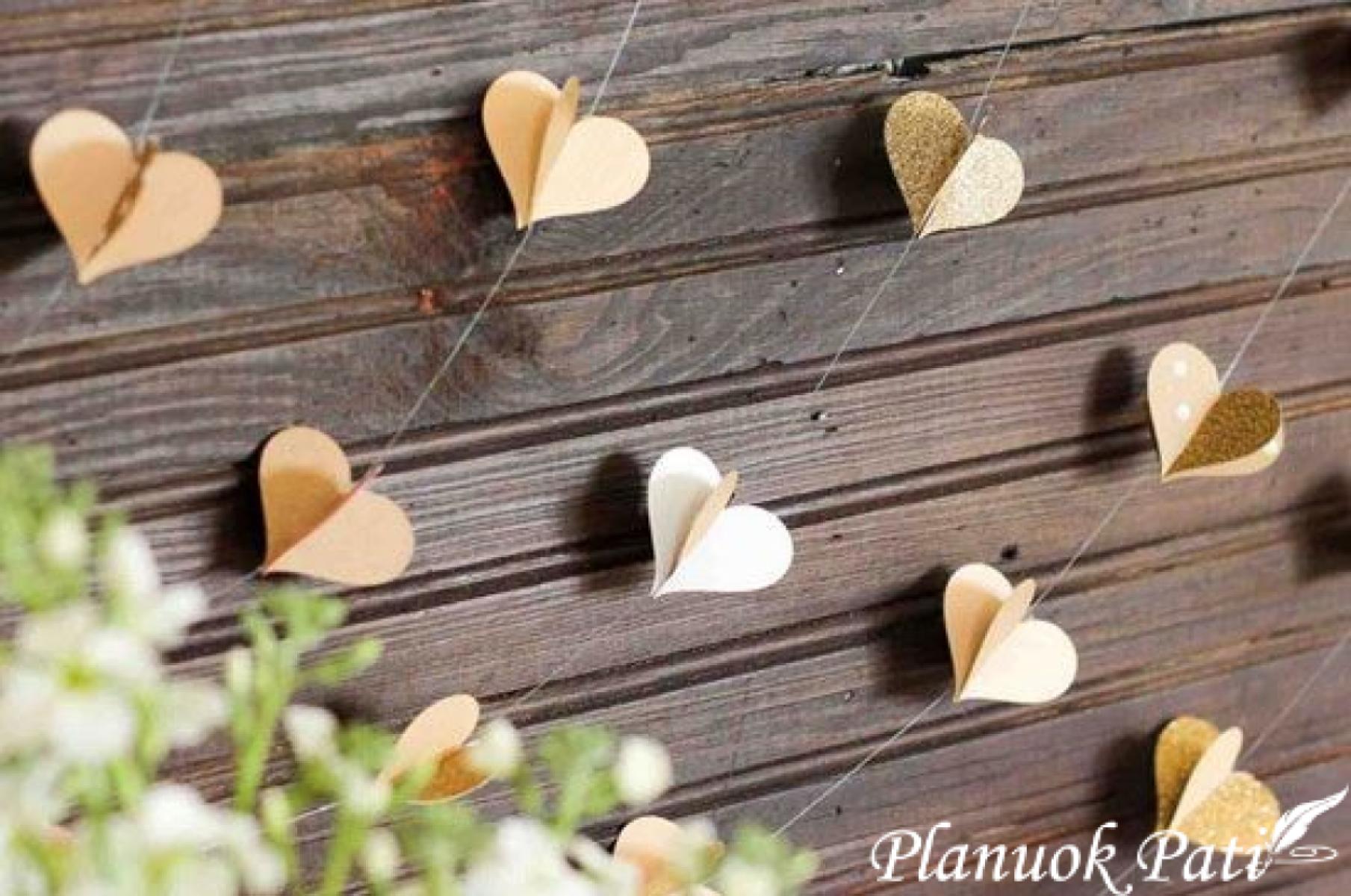 Širdelių girlianda