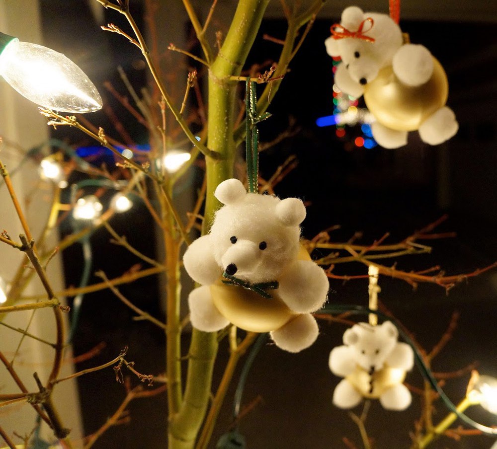 Kalėdinis žaisliukas - meškutis