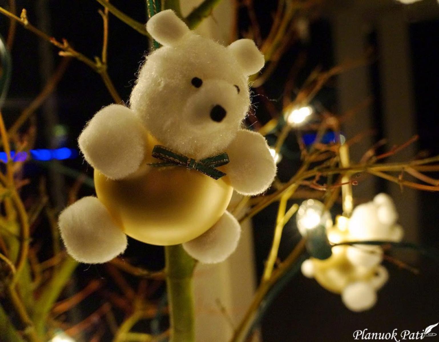 Kalėdinis žaisliukas - meškutis