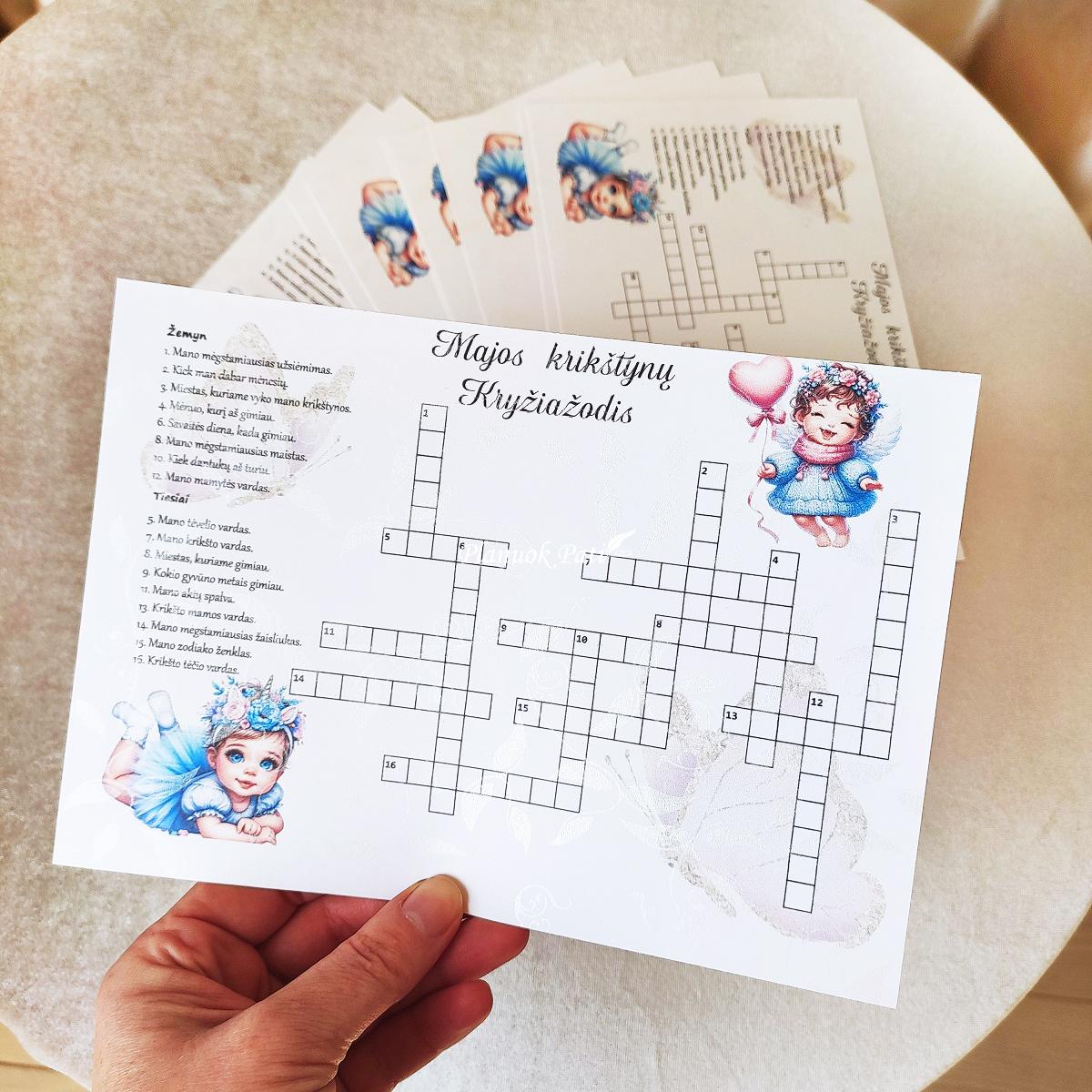 Krikštynų kryžiažodis