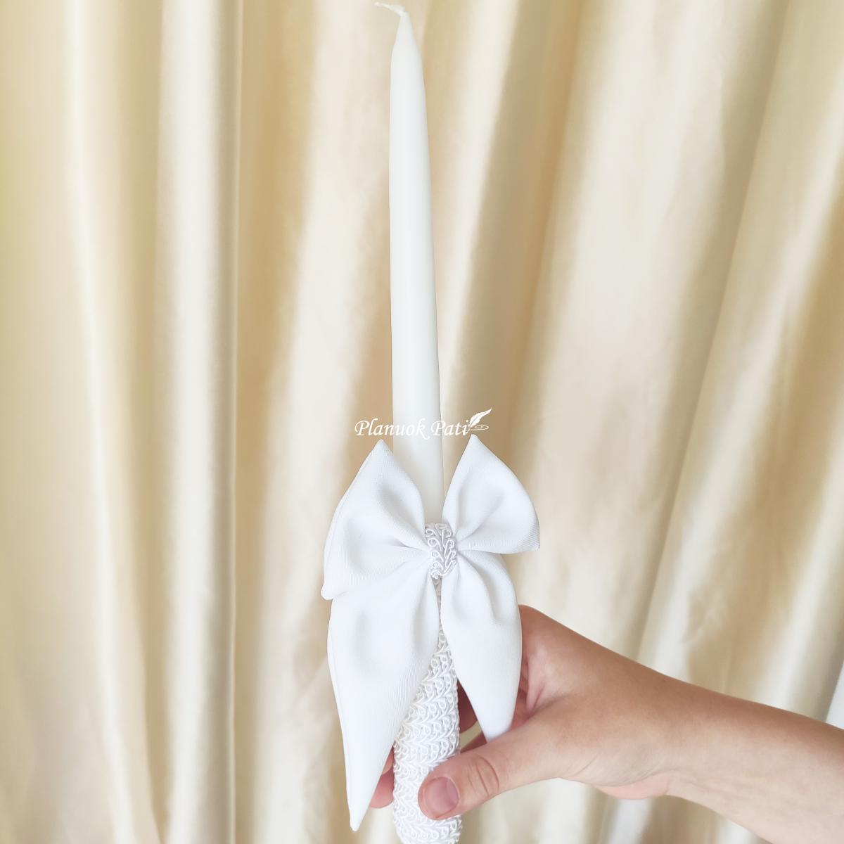 Krikšto žvakė medinėje dėžutėje