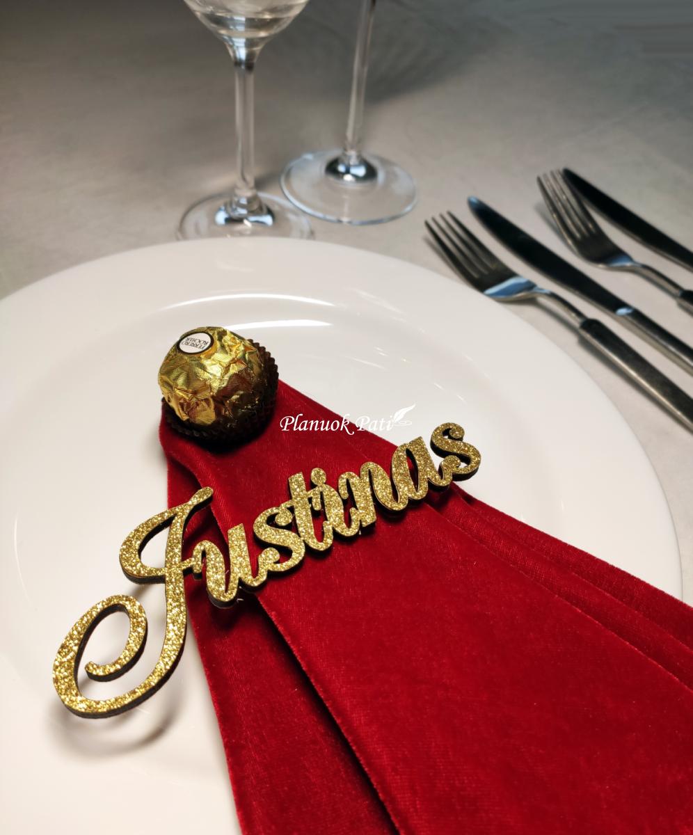 Stalo kortelė vardas magnetukas