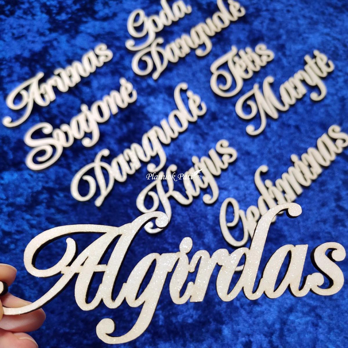 Stalo kortelė vardas magnetukas