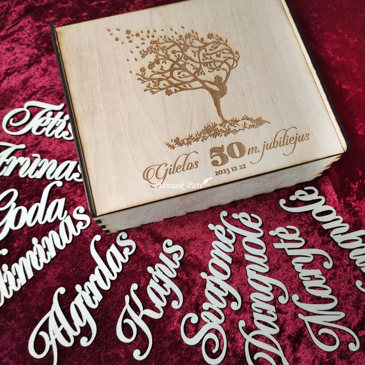 Stalo kortelė vardas magnetukas