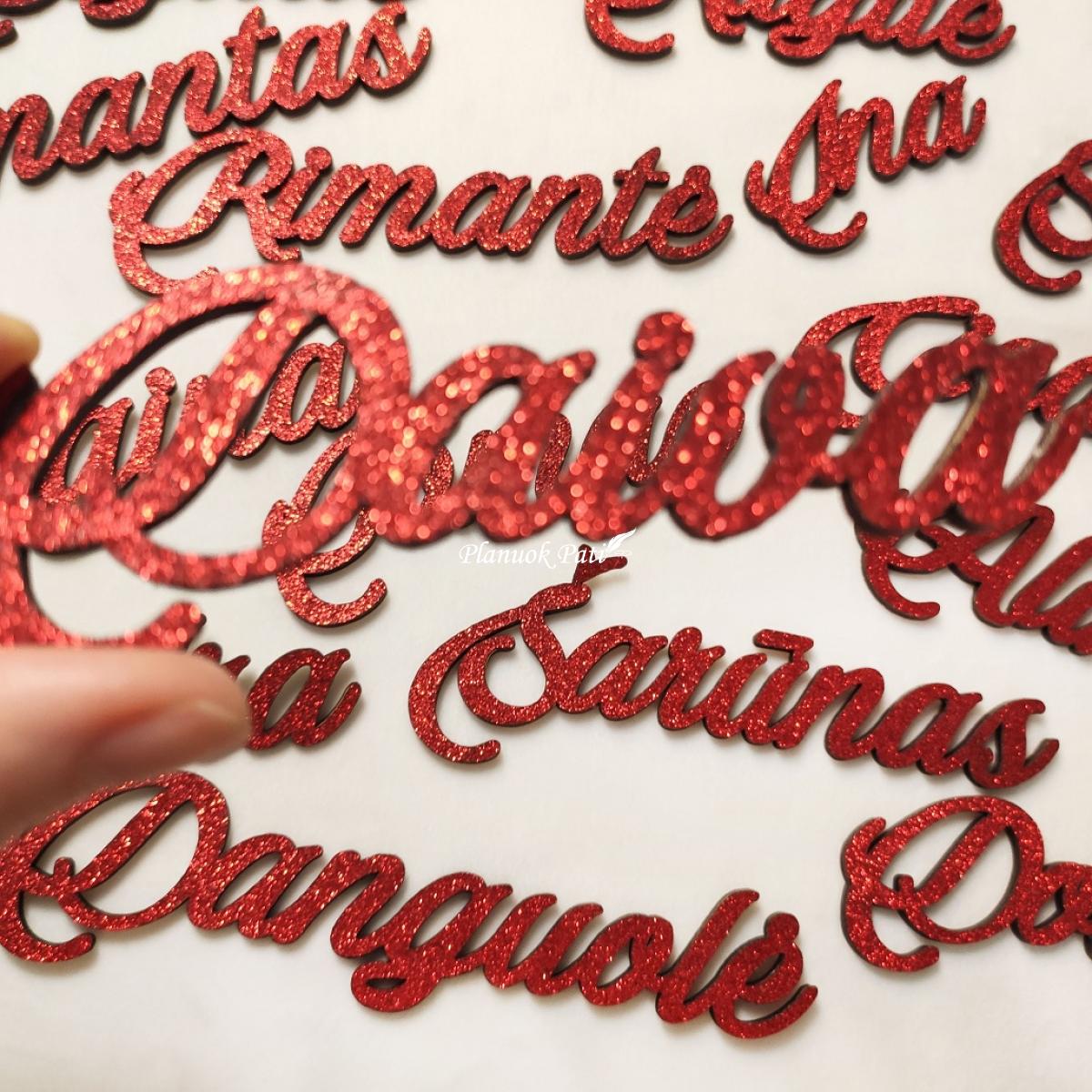 Stalo kortelė vardas magnetukas