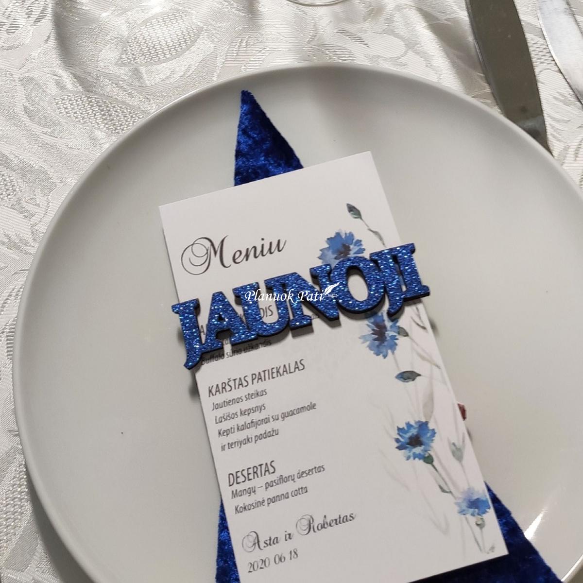 Stalo kortelė vardas magnetukas