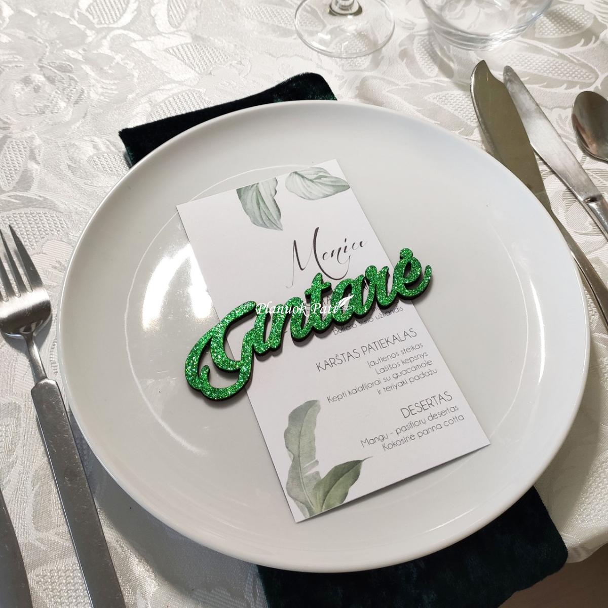 Stalo kortelė vardas magnetukas