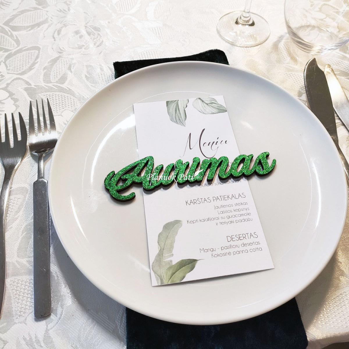 Stalo kortelė vardas magnetukas