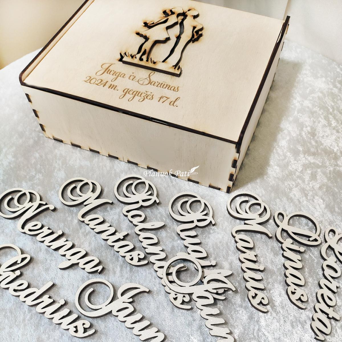 Stalo kortelė vardas magnetukas