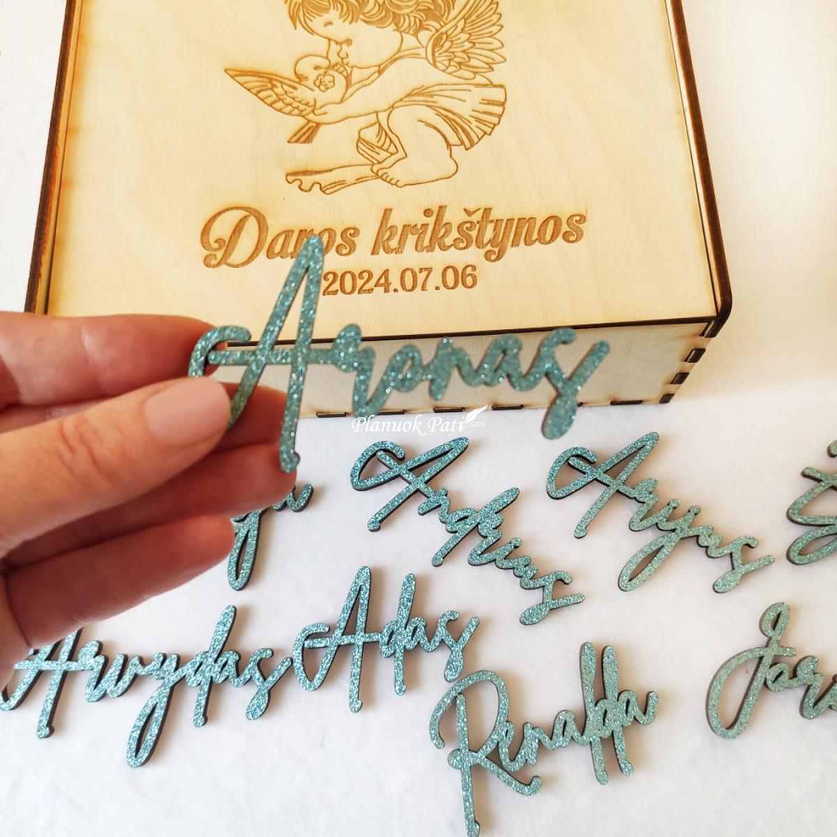 Stalo kortelė vardas magnetukas