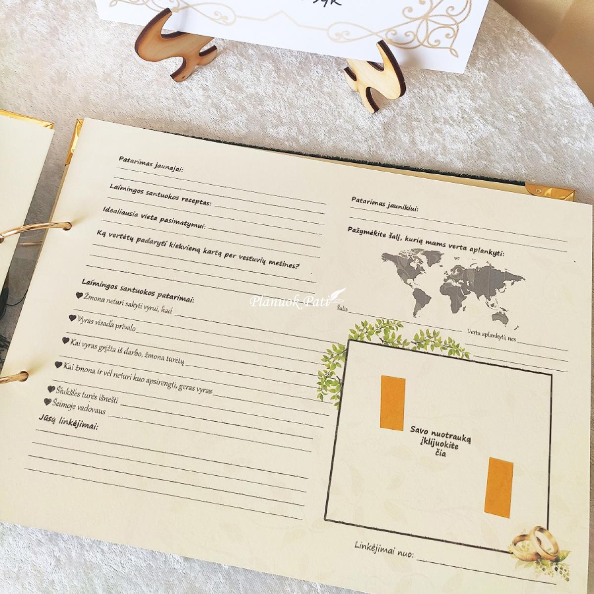 Palinkėjimų knyga vestuvėms Amžinai kartu